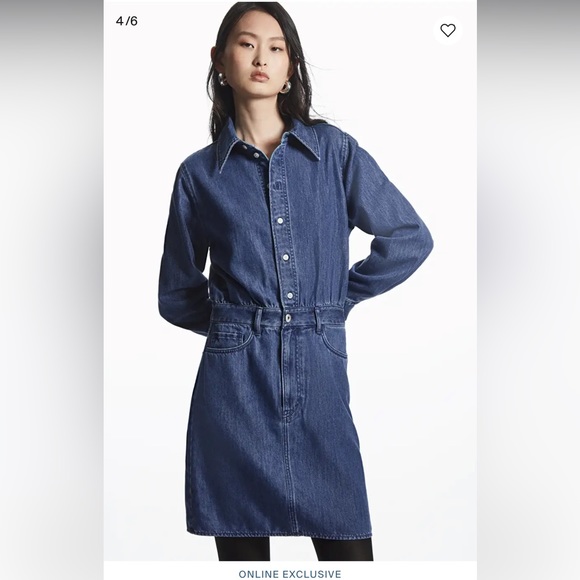 COS Structured Denim Shirt Dress - Picture 1 of 10